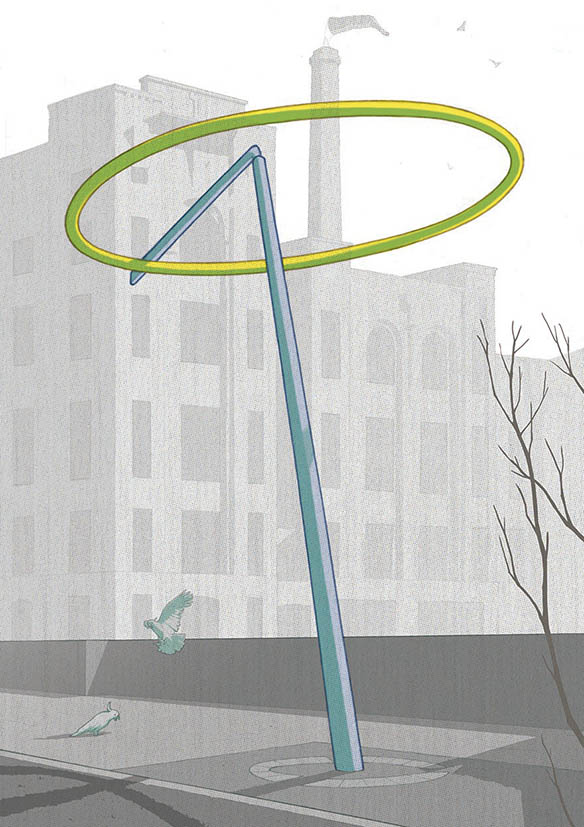 Halo sculpture Sydney hoop installation