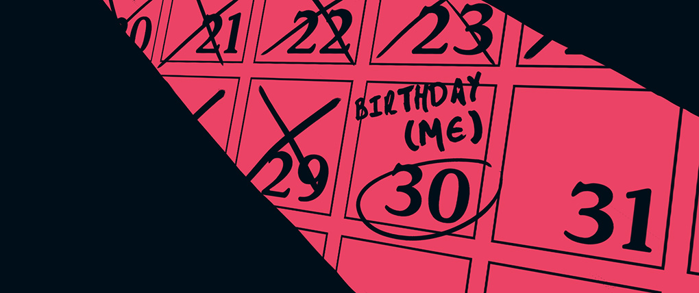 Calendar with birthday date circled - Ainsley Knott